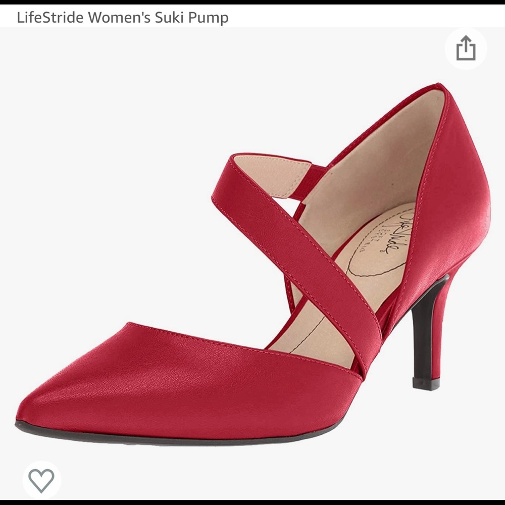 Life Stride Red Pump, Size 11